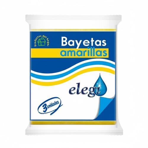 Bayetas Multi Amarillas (3 u) ELEGI - Imagen 1