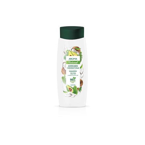 Champú de Aguacate y Leche de Coco (400 ml) AROMA NATURAL - Imagen 1