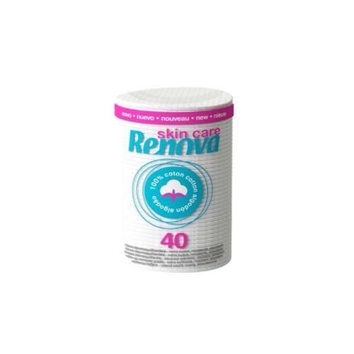 Discos de Algodón Desmaquillador Skin Care Mini (40u)  RENOVA - Imagen 1
