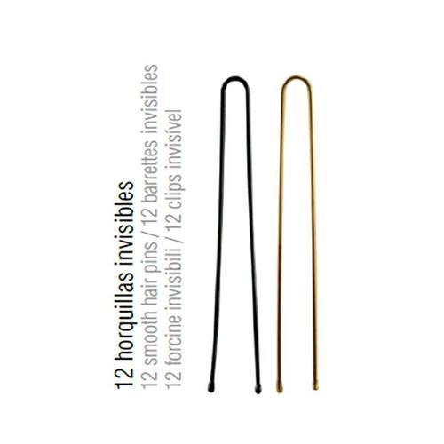 Horquillas Invisibles Color Negro (12 unidades) BBC (Pasadores/Pinzas) - Imagen 1
