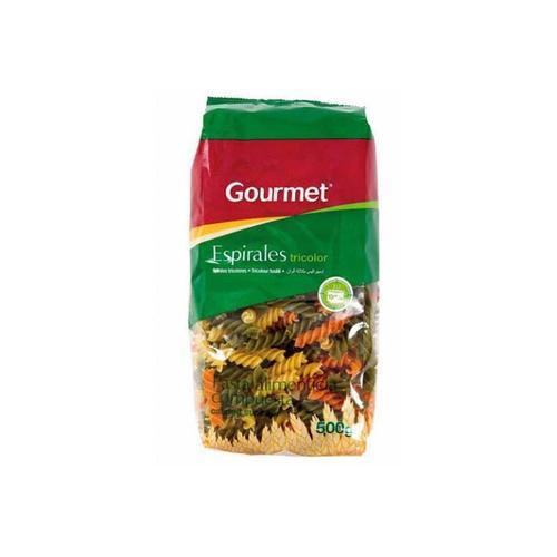 Pasta Espiral Tricolor (500g) GOURMET (Fusilli / Tornillos) - Imagen 1