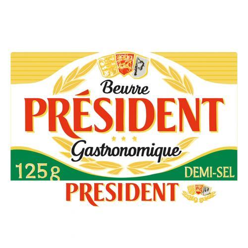 Plaqueta de Mantequilla con Sal (125g) PRESIDENT