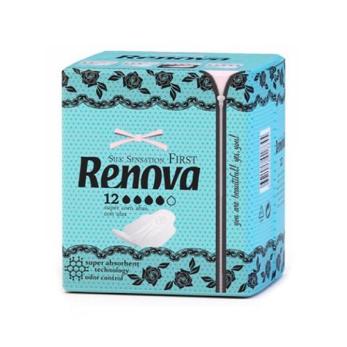 Toallas Sanitarias First Super con Alas (Paq. x 12) - Imagen 1