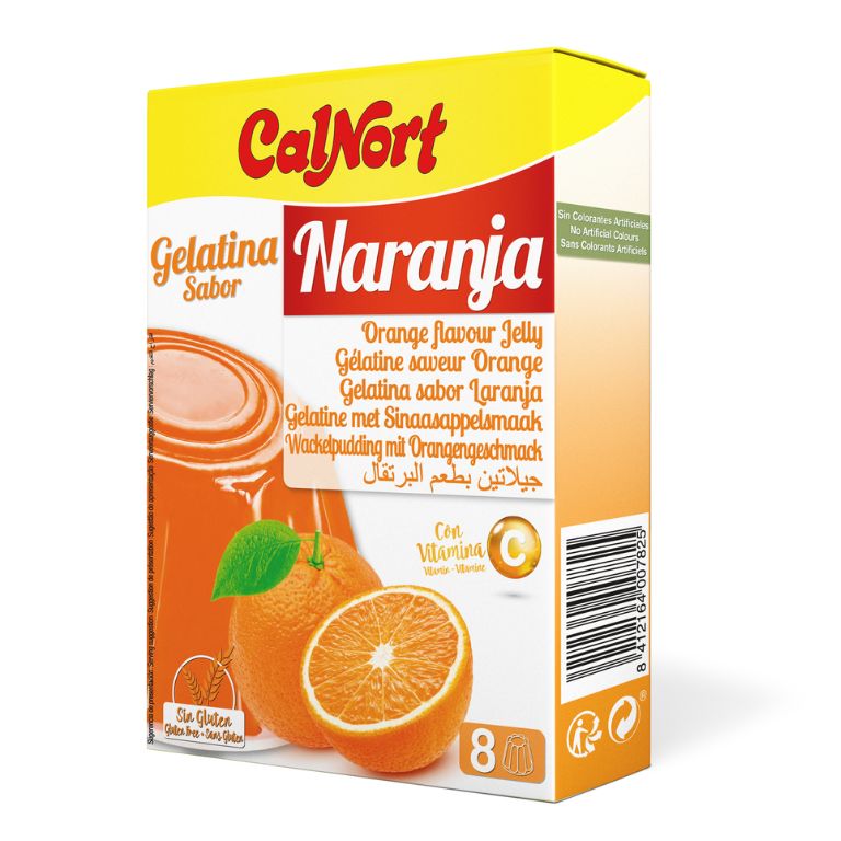 Gelatina Sabor Naranja (2u) CALNORT - Imagen 1