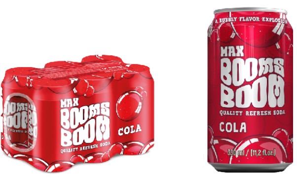 Refresco Cola lata (33 cl) MAX BOOMS - Imagen 1