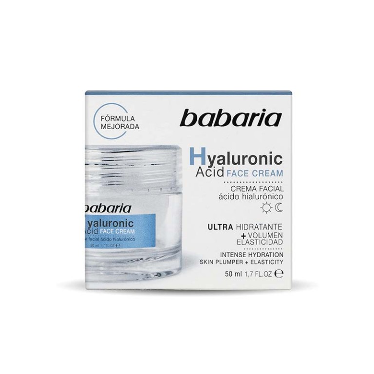 Crema Facial Ácido Hialurónico (50ml) BABARIA - Imagen 1