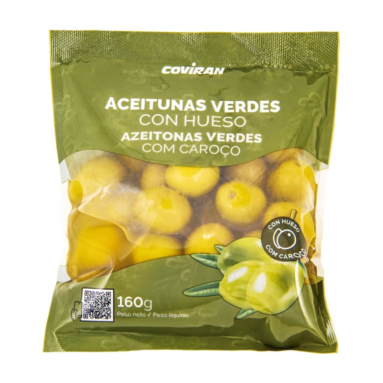 Aceitunas con Hueso (160g) COVIRÁN - Imagen 1