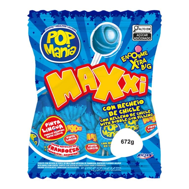 Chupete Sabor Frambuesa (24u x 28g) RICLAN - Imagen 1