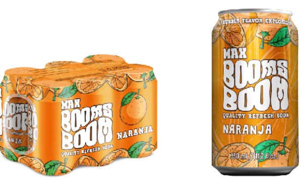 Refresco Naranja lata (33 cl) MAX BOOMS - Imagen 1