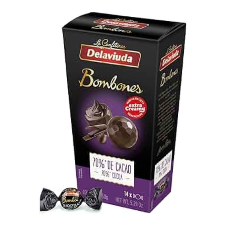Bombones Chocolate Negro (150 g) DELAVIUDA - Imagen 1