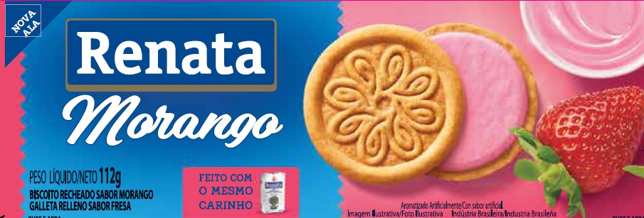 Galletas con crema de fresa (112 gr) RENATA - Imagen 1