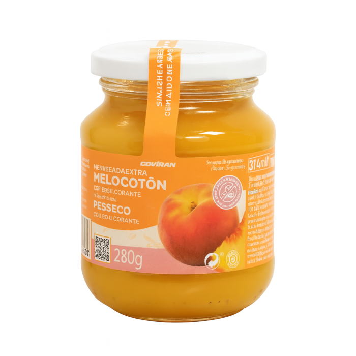Mermelada de Melocotón Dietética (280g) COVIRÁN - Imagen 1