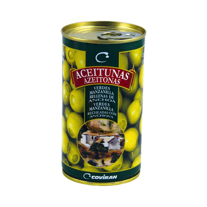 Aceitunas Rellenas Anchoa Coviran 350 G Esc. 150 G - Imagen 1