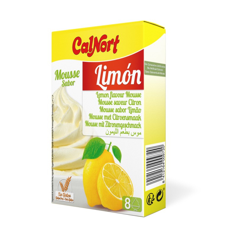 Mousse Sabor Limón (2x65g) CALNORT - Imagen 1