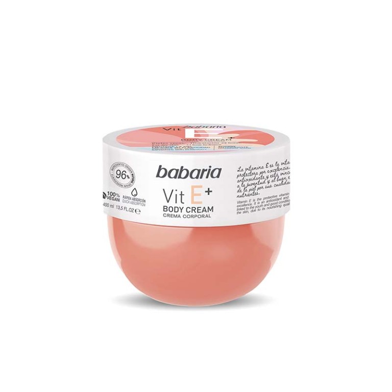 Crema Corporal Vitamina E (400ml) BABARIA - Imagen 1