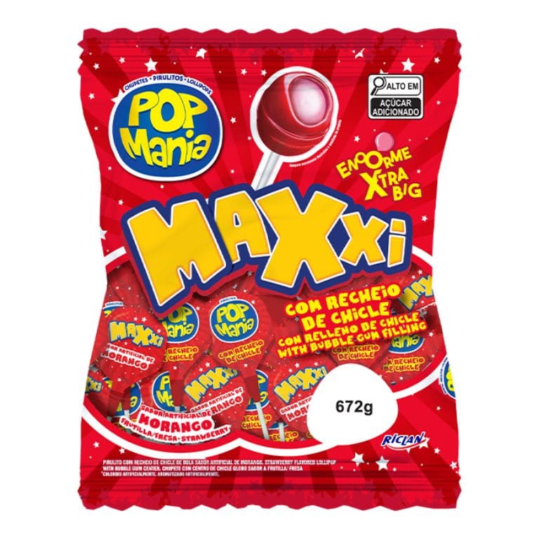 Chupete Sabor Frutilla/Fresa (24u x 28g) RICLAN - Imagen 1