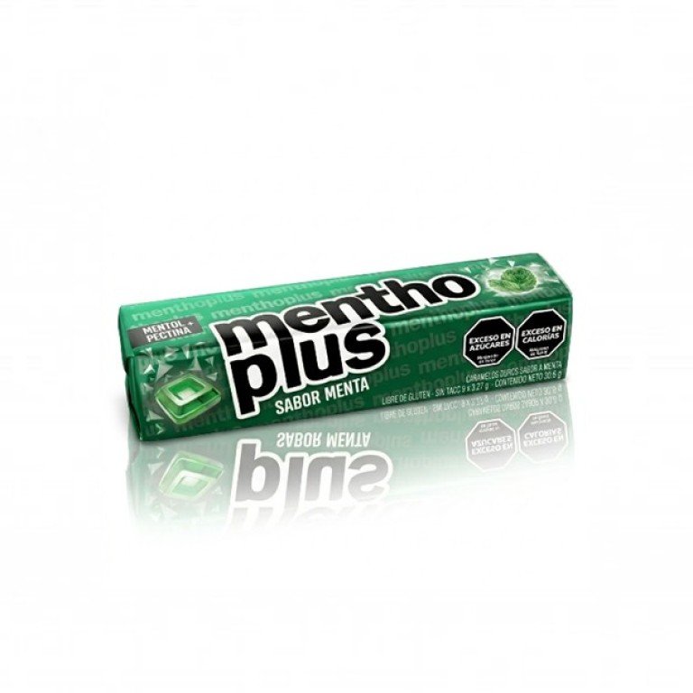 Caramelo Duro de Menta (30.6g) MENTHO PLUS - Imagen 1