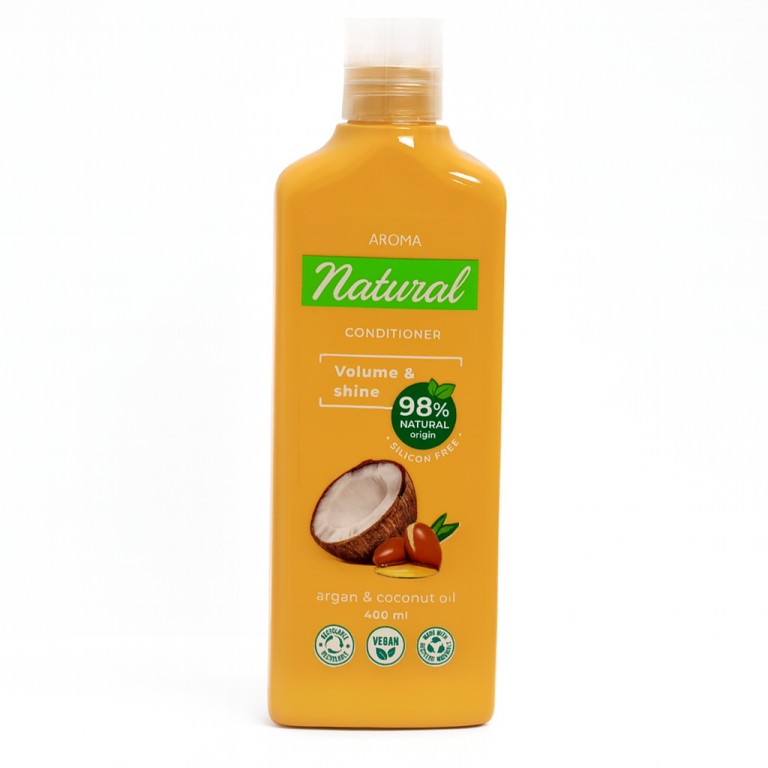 Acondicionador de Argán y Leche de Coco (400ml) AROMA NATURAL - Imagen 1