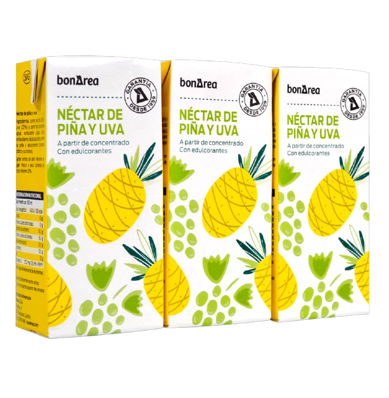 NÉCTAR PIÑA Y UVA BONAREA 200ML P-3 - Imagen 1