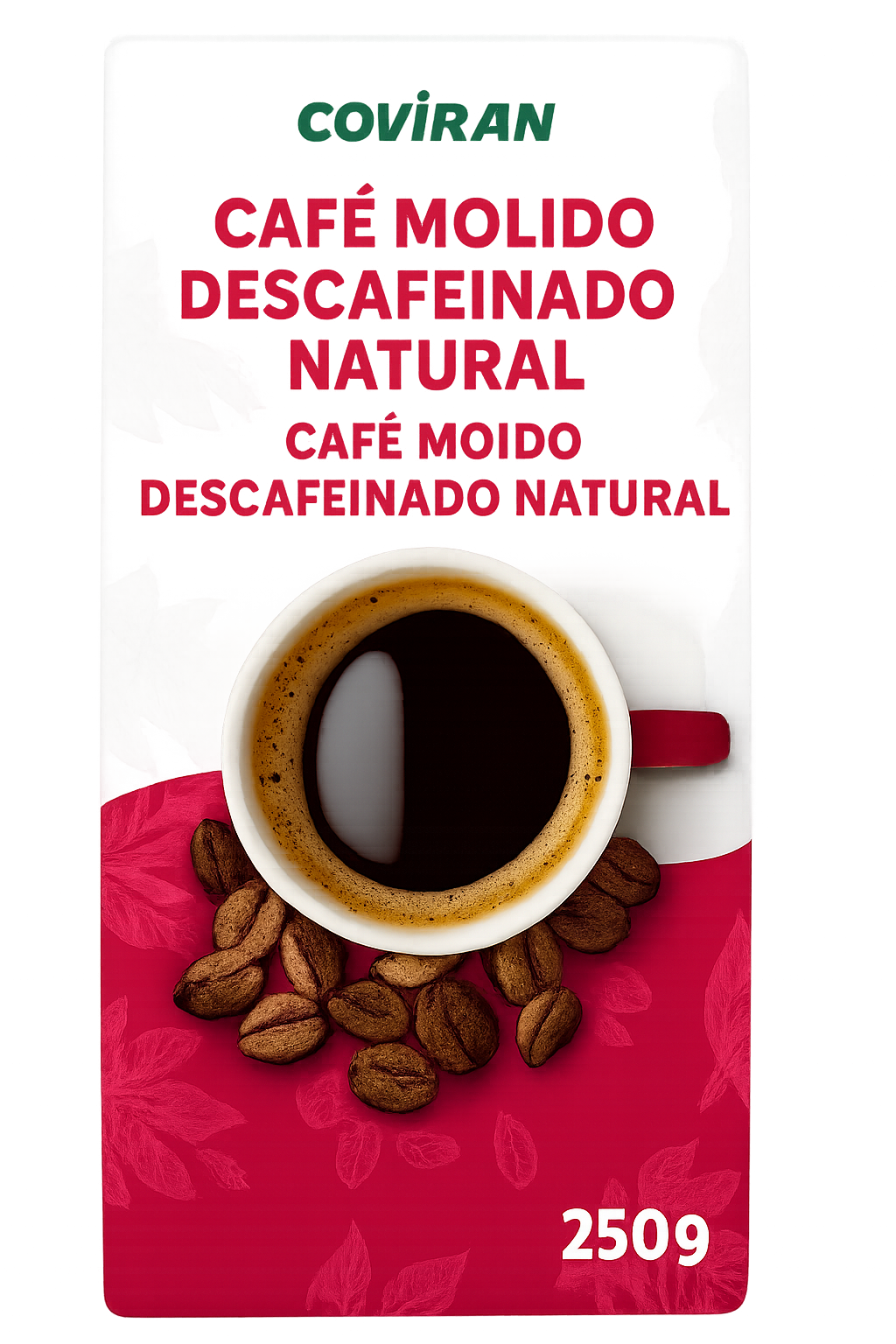 Café descafeinado Molido Mezcla COVIRAN (250g)