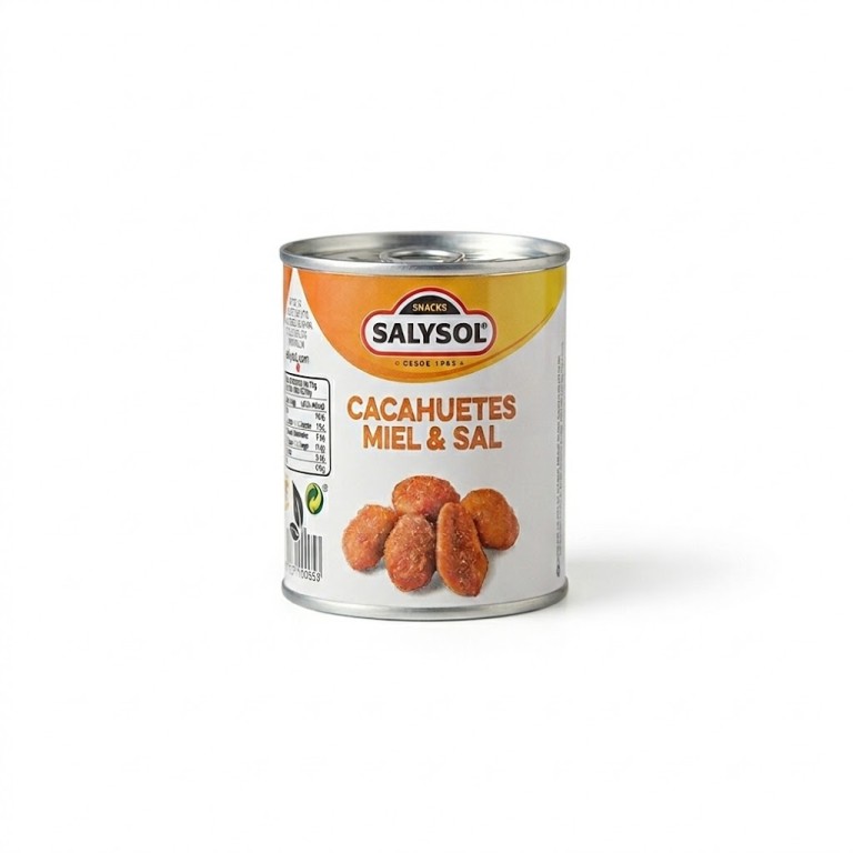 Lata de Cacahuetes con Miel (50g) SALYSOL - Imagen 1