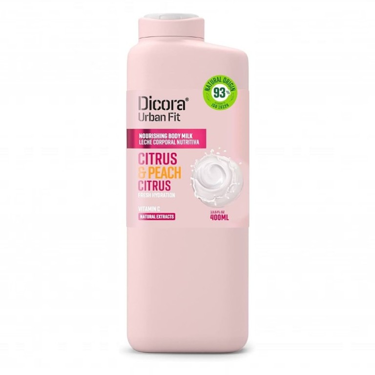 Crema Hidratante Body Milk Cítrico-Melocotón con Vitamina C (400ml) DICORA UF - Imagen 1