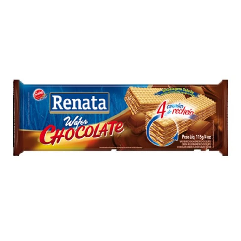 Wafer Sabor Chocolate (115g) RENATA - Imagen 1