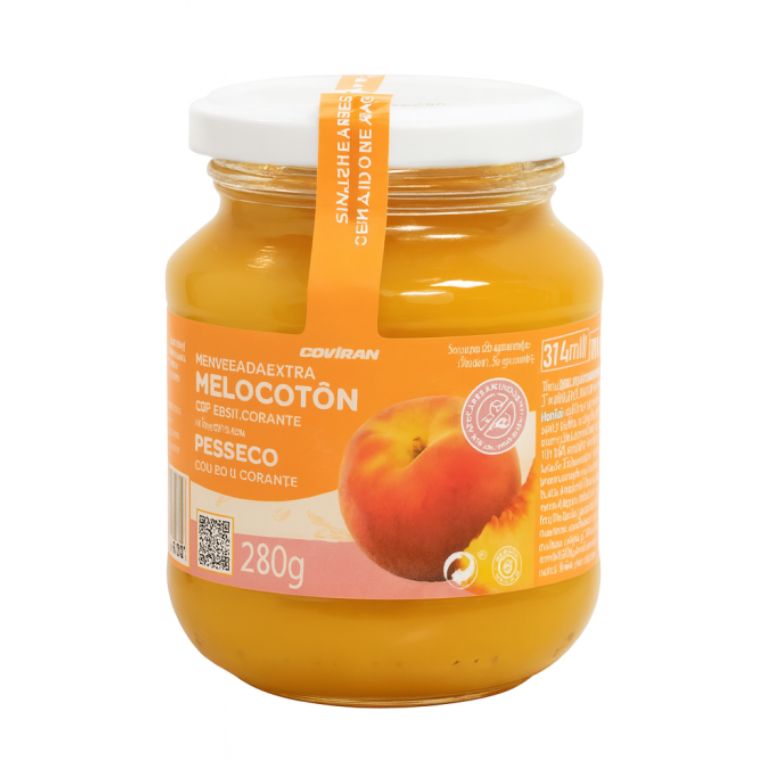 Mermelada de Melocotón Dietética (280g) COVIRÁN - Imagen 1