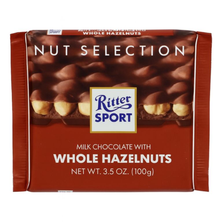 Tabletas de Chocolate con Avellanas Enteras (100g) RITTER SP - Imagen 1