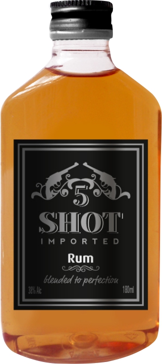 Ron 5 SHOT (180 ml) - Imagen 1