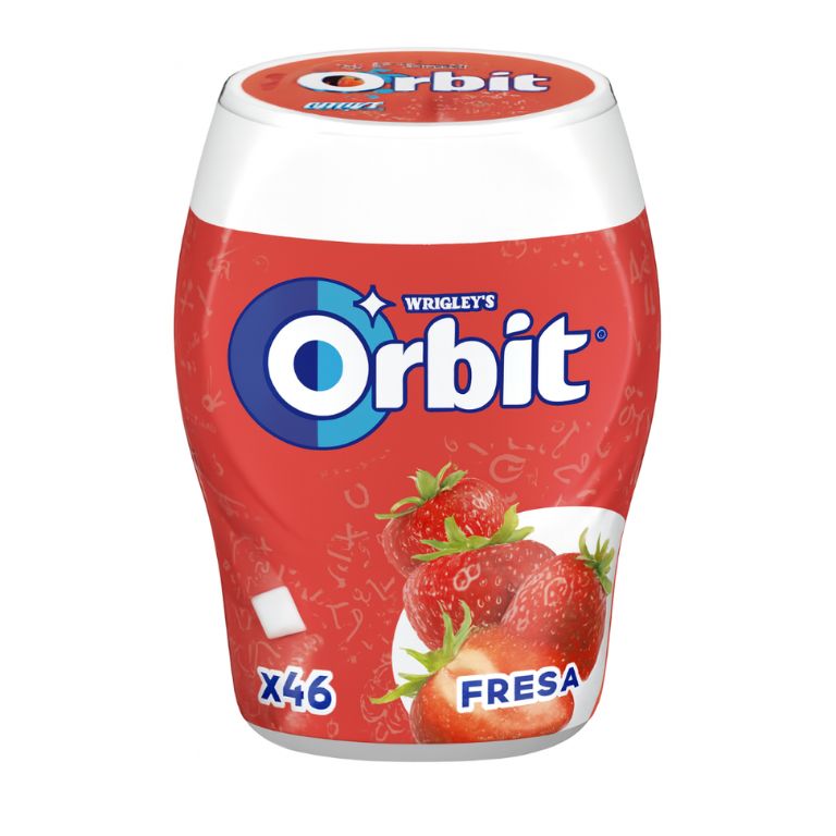 Chicle Orbit Fresa Bote (46U) - Imagen 1