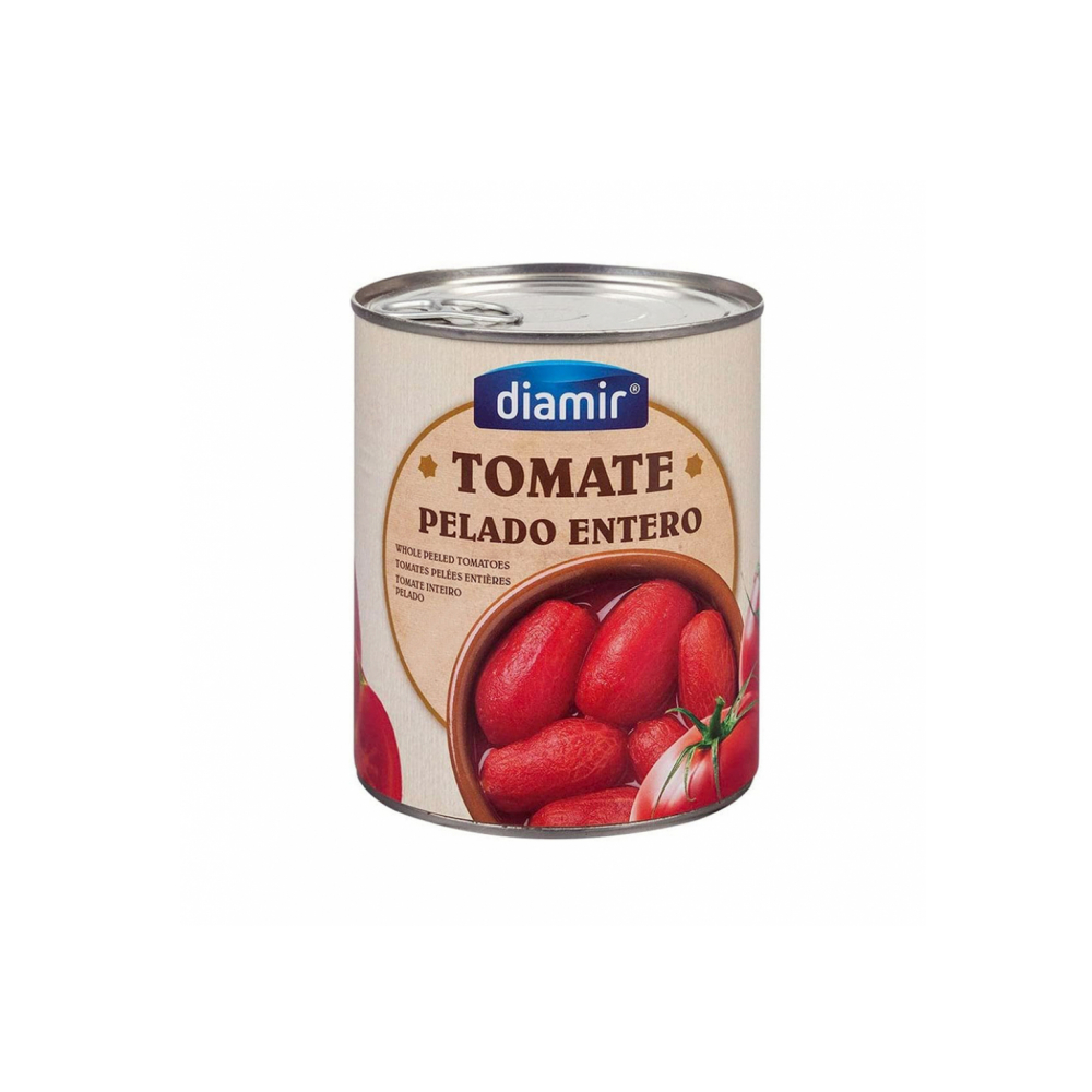 Tomate Pelado Entero (800 gr) DIAMIR - Imagen 1