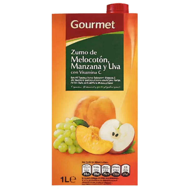 Zumo de Melocotón/Uva Brick (1L) GOURMET - Imagen 1