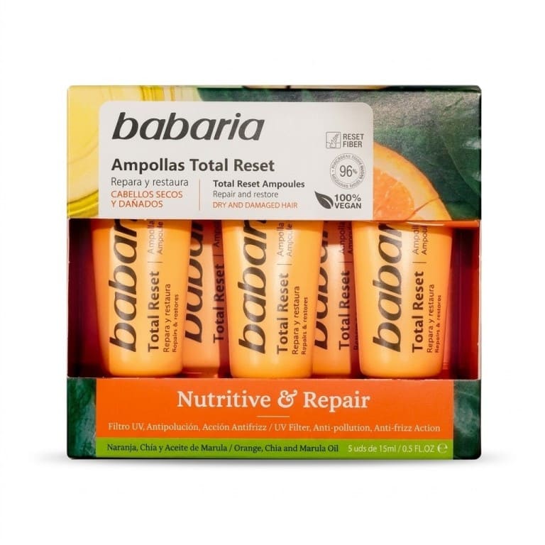 Ampollas Total Reset Nutritive & Repair (5u x 15ml) BABARIA - Imagen 1