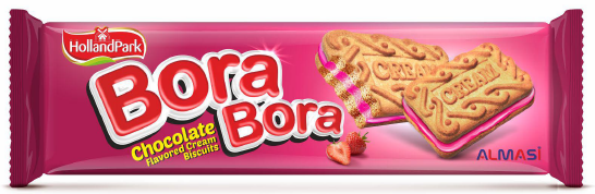 Galletas Bora Bora con crema de fresa  (78 gr) HOLLANDPARK - Imagen 1