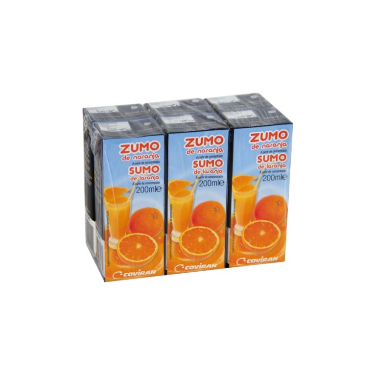 Zumo de Naranja (6u x 200ml) COVIRAN - Imagen 1