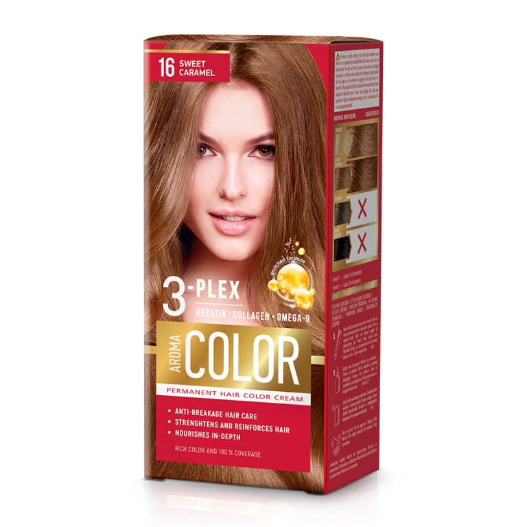 Tinte para el Cabello Caramelo Dulce 16 (45ml) AROMA COLOR - Imagen 1