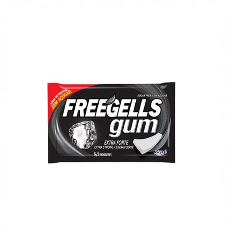 Chicle sin Azúcar Freegells Gum Extra Fuerte RICLAN - Imagen 1