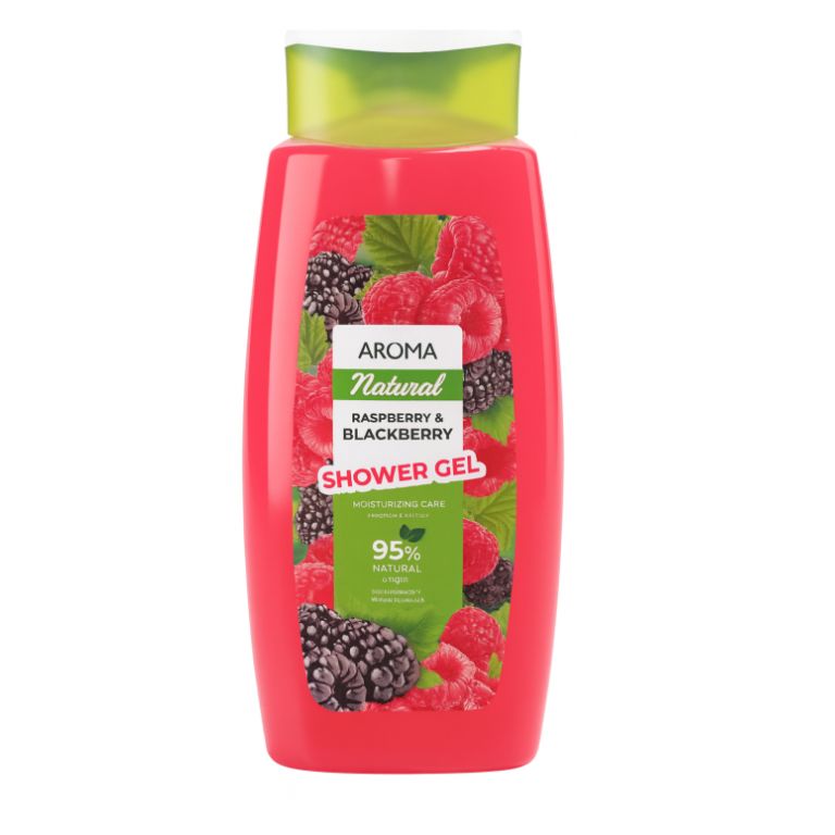 Gel de baño de frambuesa y mora (400 ml) AROMA NATURAL - Imagen 1