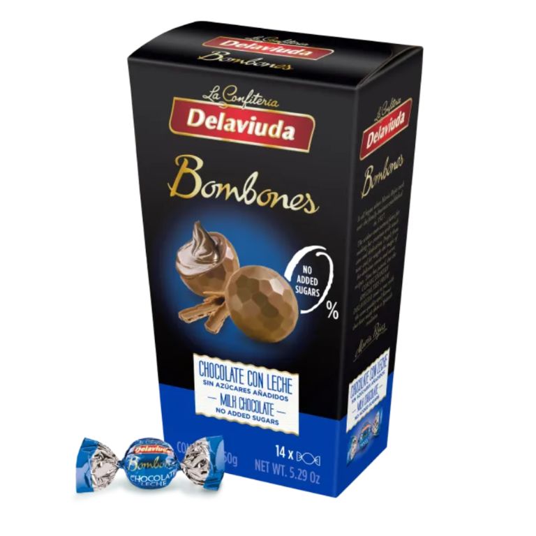 Bombones de Chocolate con Leche (150g) DELAVIUDA - Imagen 1