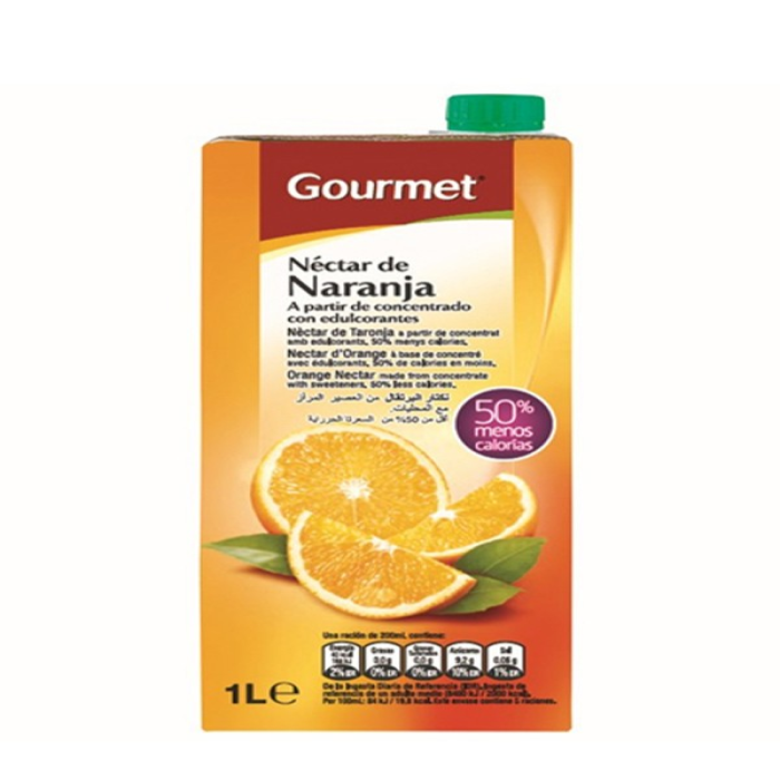 Néctar de Naranja Sin Azúcar (1 L) GOURMET - Imagen 1