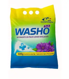 Detergente de Lavar en Polvo (500 g) WASHO PLUS - Imagen 1