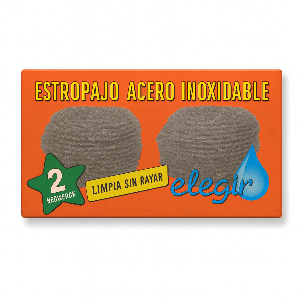 Estropajo de Acero Inoxidable 2x1 ELEGÍ - Imagen 1