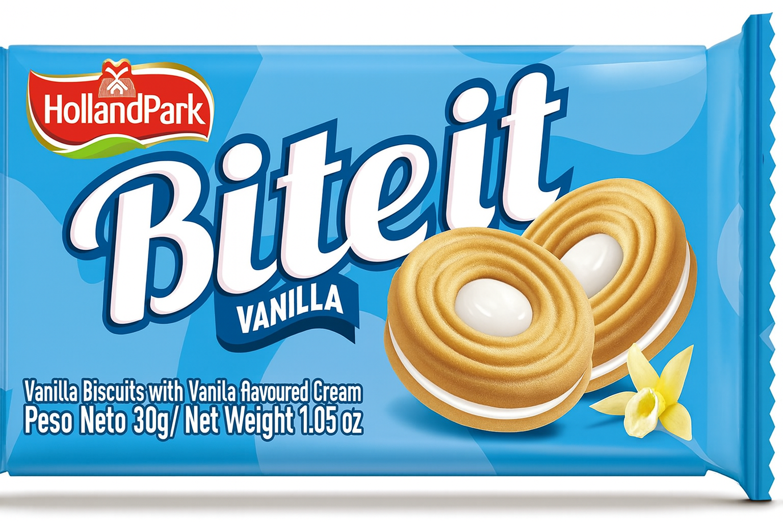 Galletas Vainilla Bite It (30g) HOLLANDPARK - Imagen 1