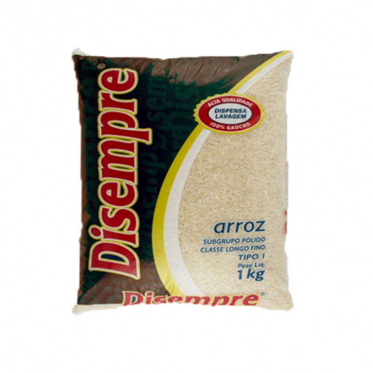 Arroz Blanco Grano Largo Bolsa (1kg) DISEMPRE - Imagen 1