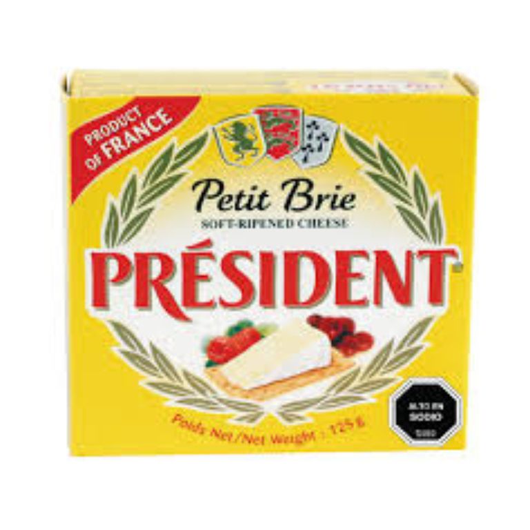 Queso (125g)  PETIT BRIE PRESIDENT - Imagen 1