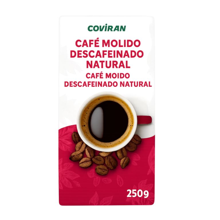 Café descafeinado Molido Mezcla COVIRAN (250g) - Imagen 1