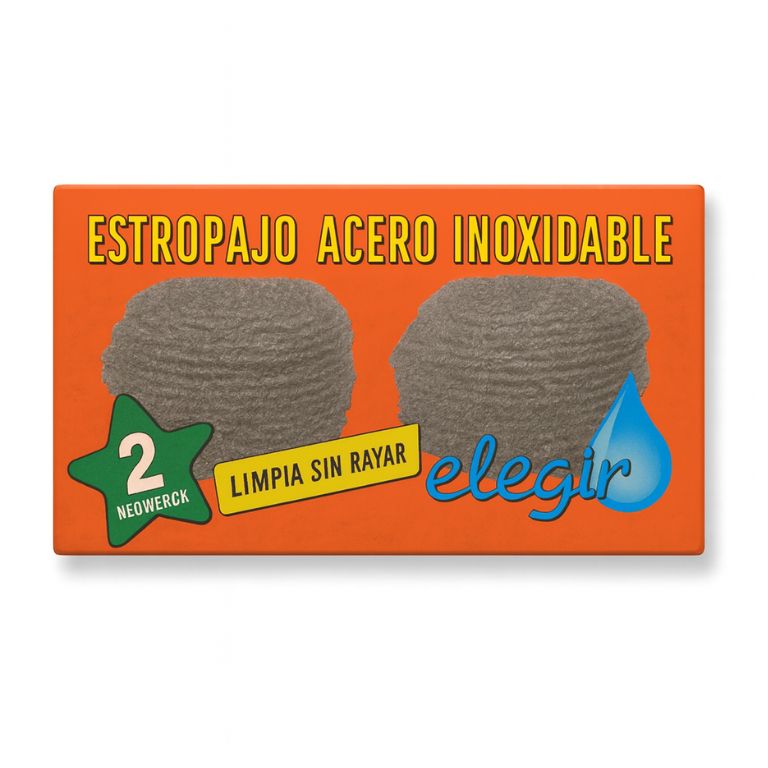 Estropajo de Acero Inoxidable 2x1 ELEGÍ - Imagen 1