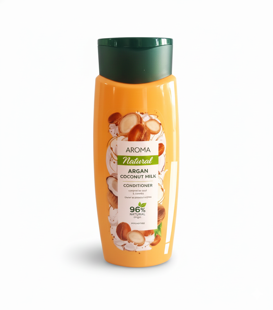 ACONDICIONADOR DE ARGAN Y LECHE DE COCO 400 ML AROMA NATURAL
