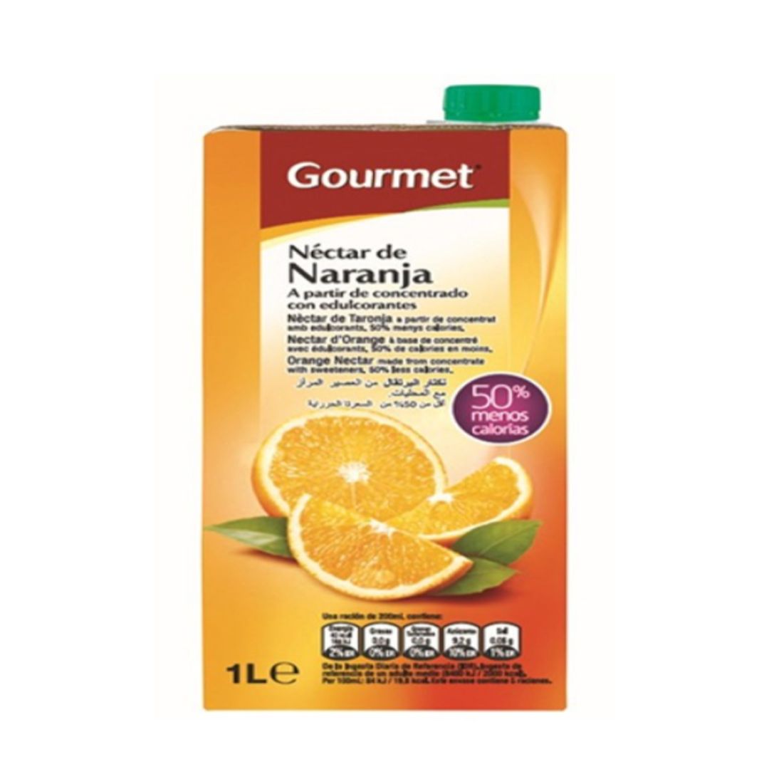 Néctar de Naranja Sin Azúcar (1 L) GOURMET - Imagen 1